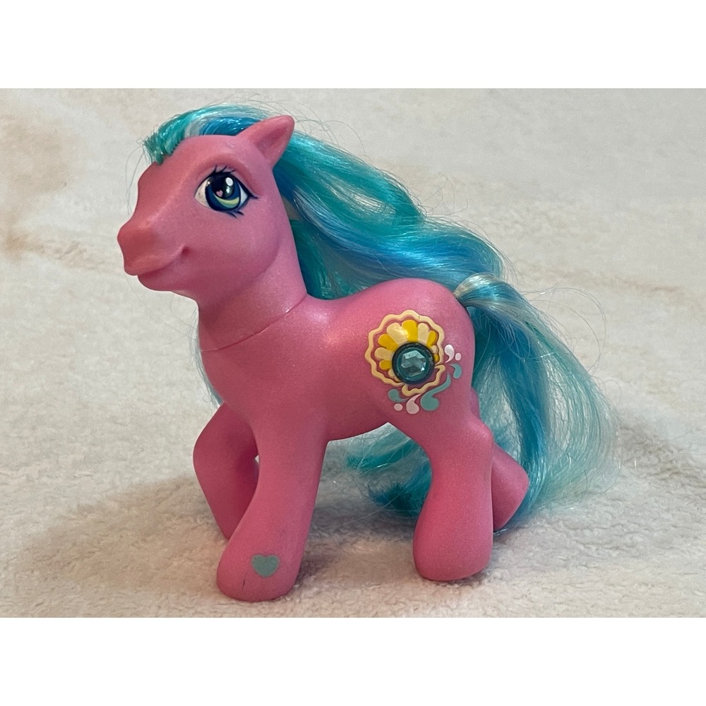 My Little Pony G3 Sapphire Shores Pink Blue Hair Gem Cutie Mark Hasbro 2004